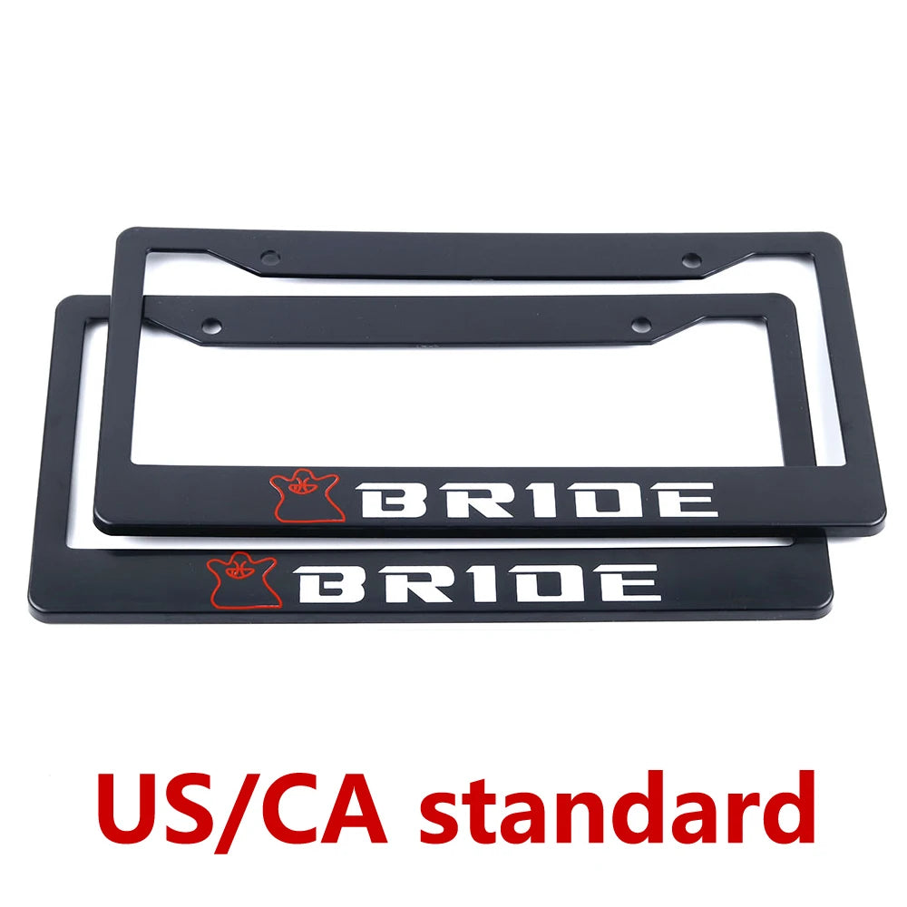 Black California-Style License Plate Frame