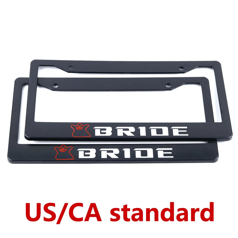 Black California-Style License Plate Frame