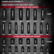 64-Piece 1/4-Inch Drive Impact Socket and Bit Set