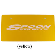 Spoon Sports-Style Japanese Decorative License Plate – Honda JDM