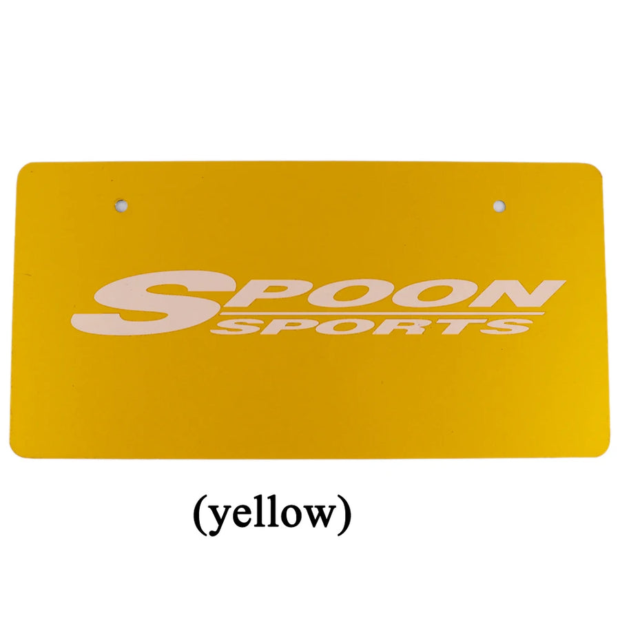 Spoon Sports-Style Japanese Decorative License Plate – Honda JDM