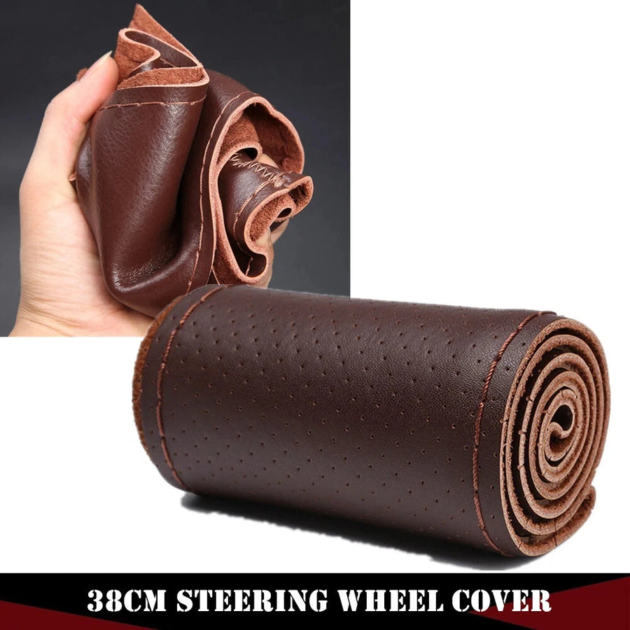 Universal Leather Car Steering Wheel Cover