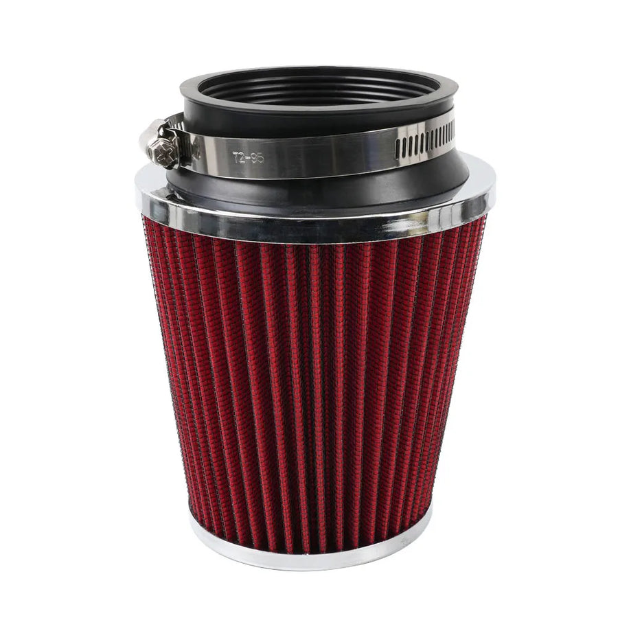Intake Air Filter Set for 76MM 3Inch Car Air Filter Sport Power Mesh Cone High Flow Car Cold Air Intake Filter Induction Kit Air Cleaner