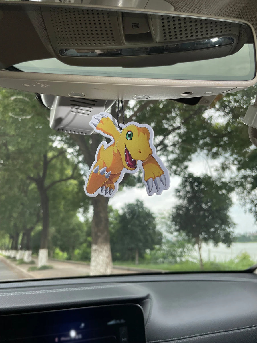 Cute Digimon Agumon Hanging Car Air Freshener