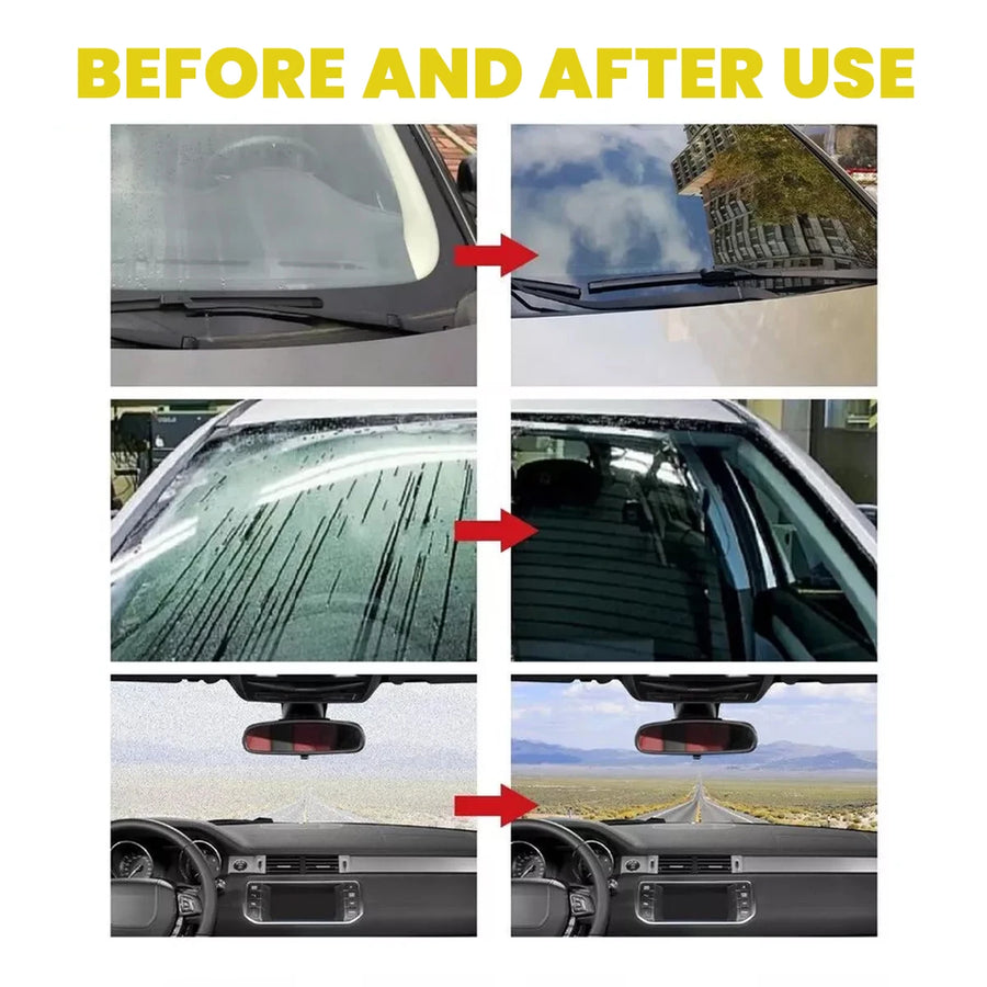 Hydrophobic Automotive Glass Coating and Oil-Film Remover