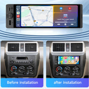 6.28-Inch 1-DIN Wireless CarPlay and Android Auto Car Stereo