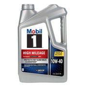 Mobil 1 High Mileage Full Synthetic 10W-40 Motor Oil, 5 Quart Pack of 3
