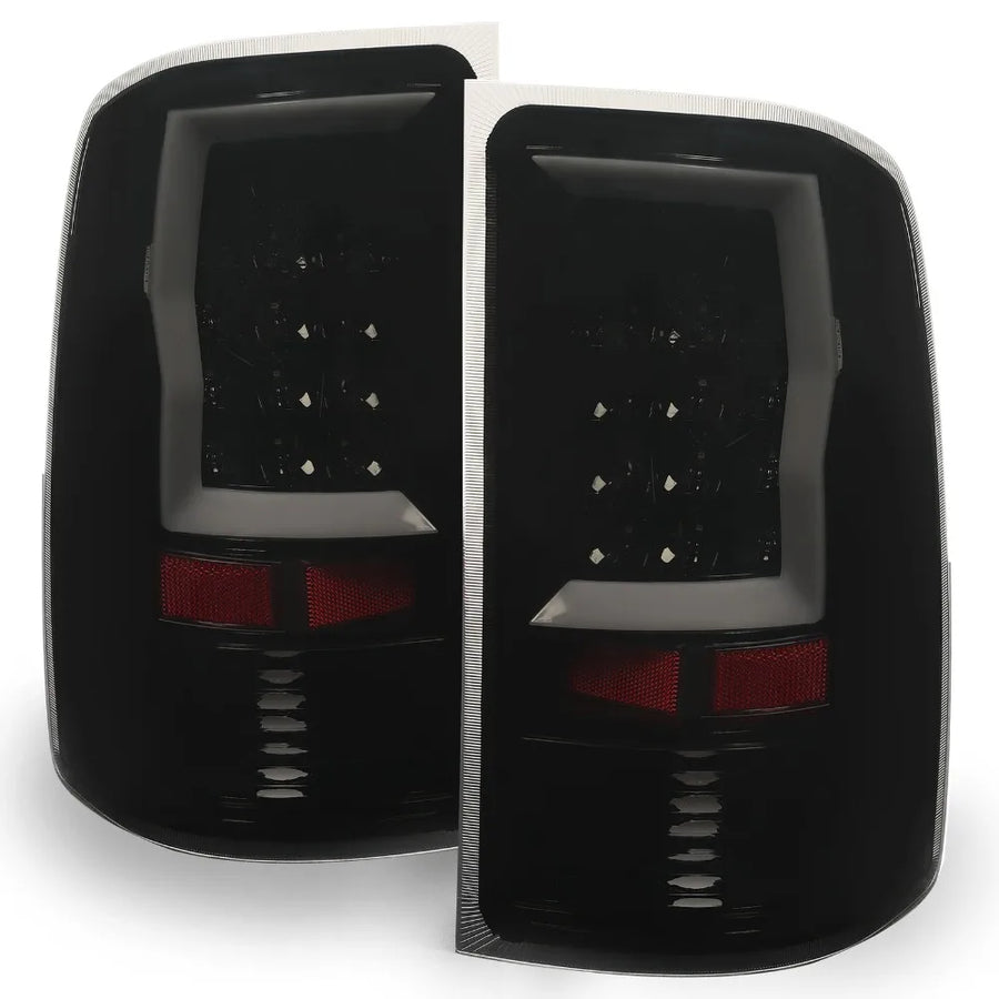 Black LED Tail Light Assembly Set for 2007–2014 GMC Sierra 1500