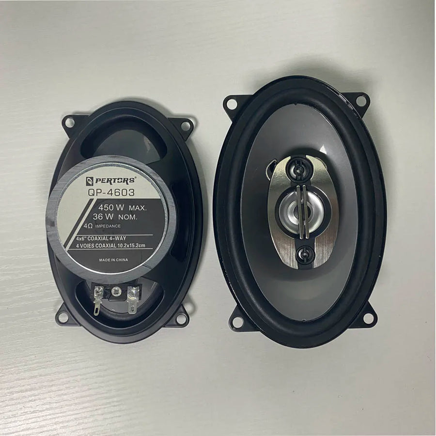 4x6-Inch 900W 4-Way Coaxial Car Speakers
