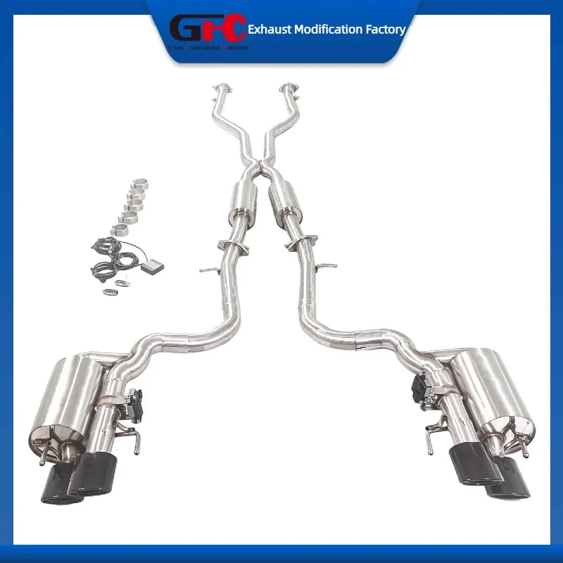 Titanium Alloy Valved Cat-Back Exhaust System for Lexus RC F GS F 2014-2024