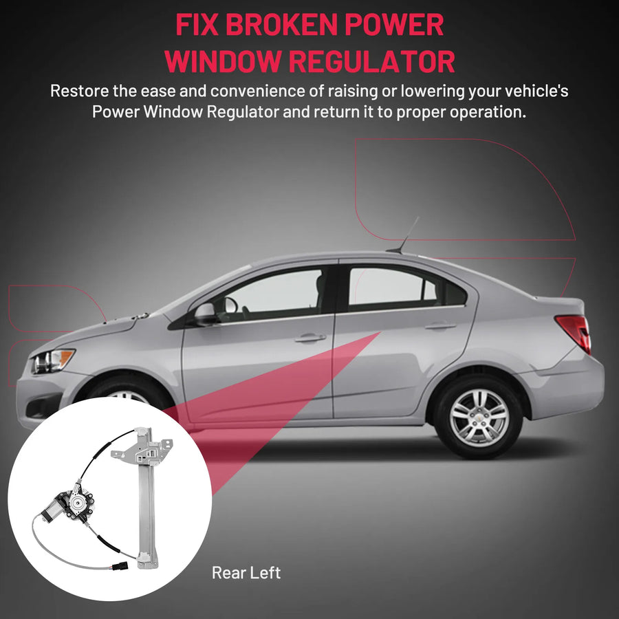 Rear Power Window Regulator with Motor for 2006–2013 Chevrolet Impala