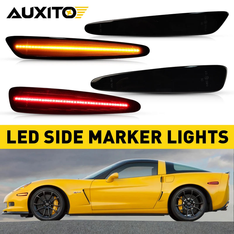 LED Front and Rear Side Marker Lights for Chevrolet Corvette C6 2005-2013