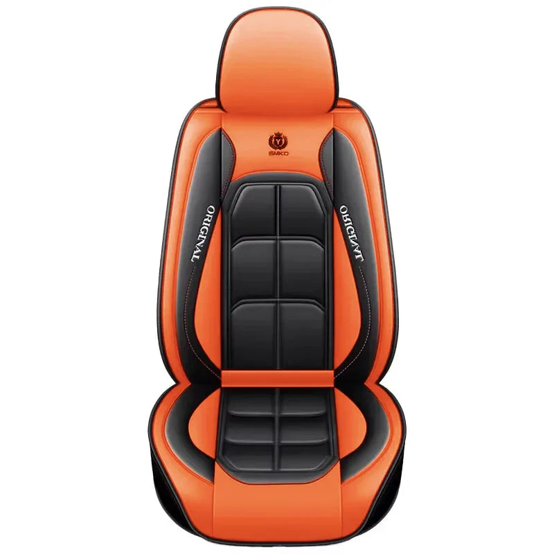 Universal Leather-look Car Seat Cover and Cushion Set