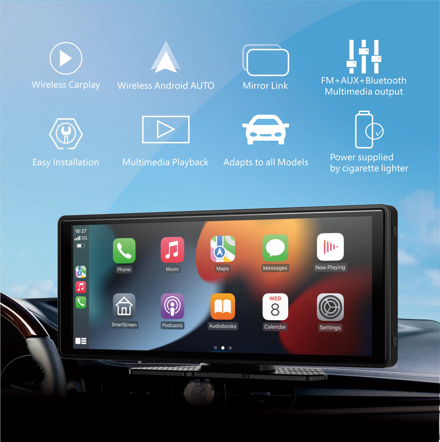 10.26-Inch CarPlay and Android Auto Touchscreen Car Stereo