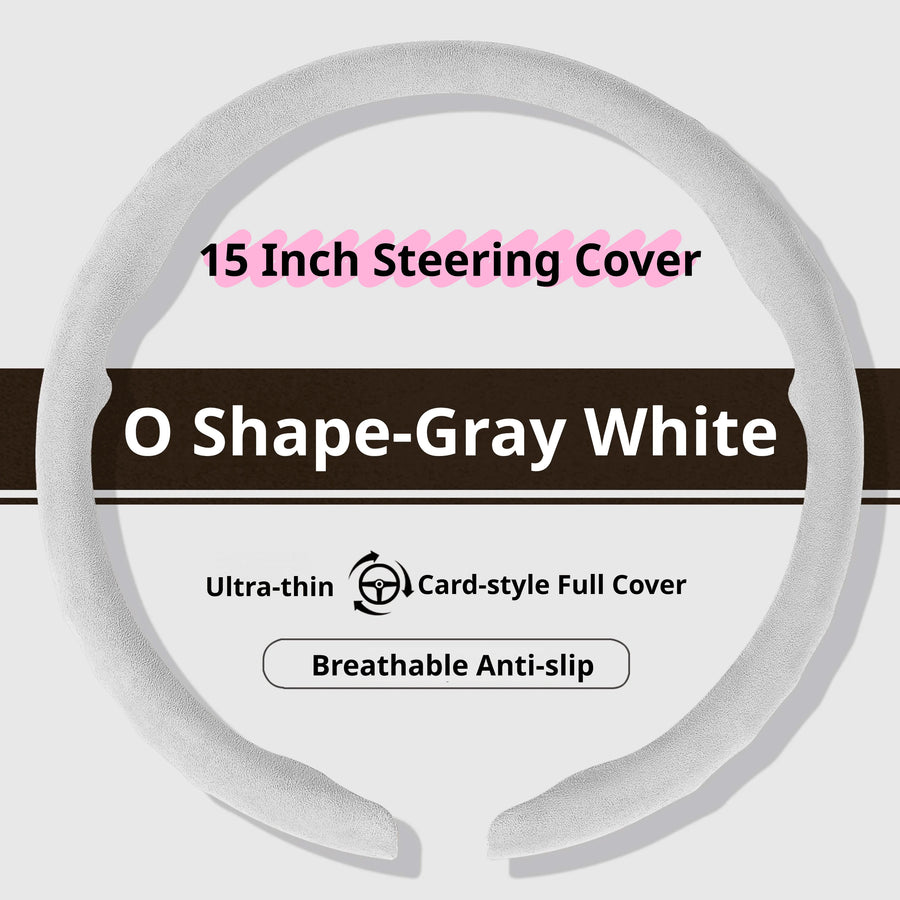 Suede 15 Inch Steering Wheel Cover for BMW