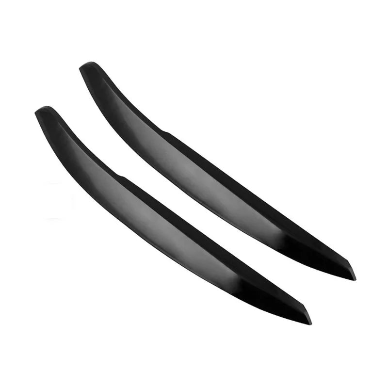 Gloss Black Headlight Eyebrow Trim Set for 2010–2017 Volkswagen Polo