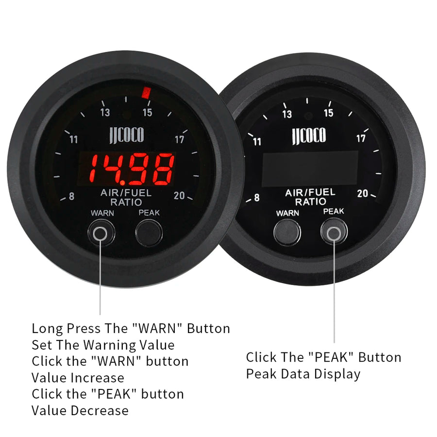 52mm Air/Fuel Ratio Automotive Gauge