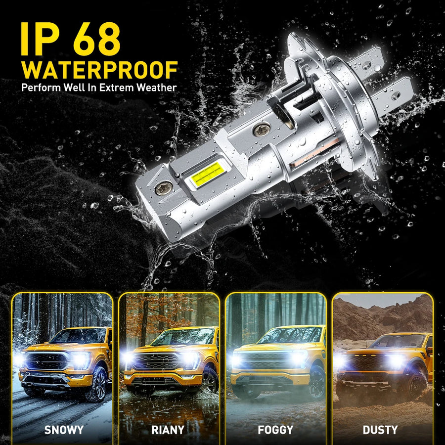 2-Piece H7 LED Headlight Bulb – CANBUS
