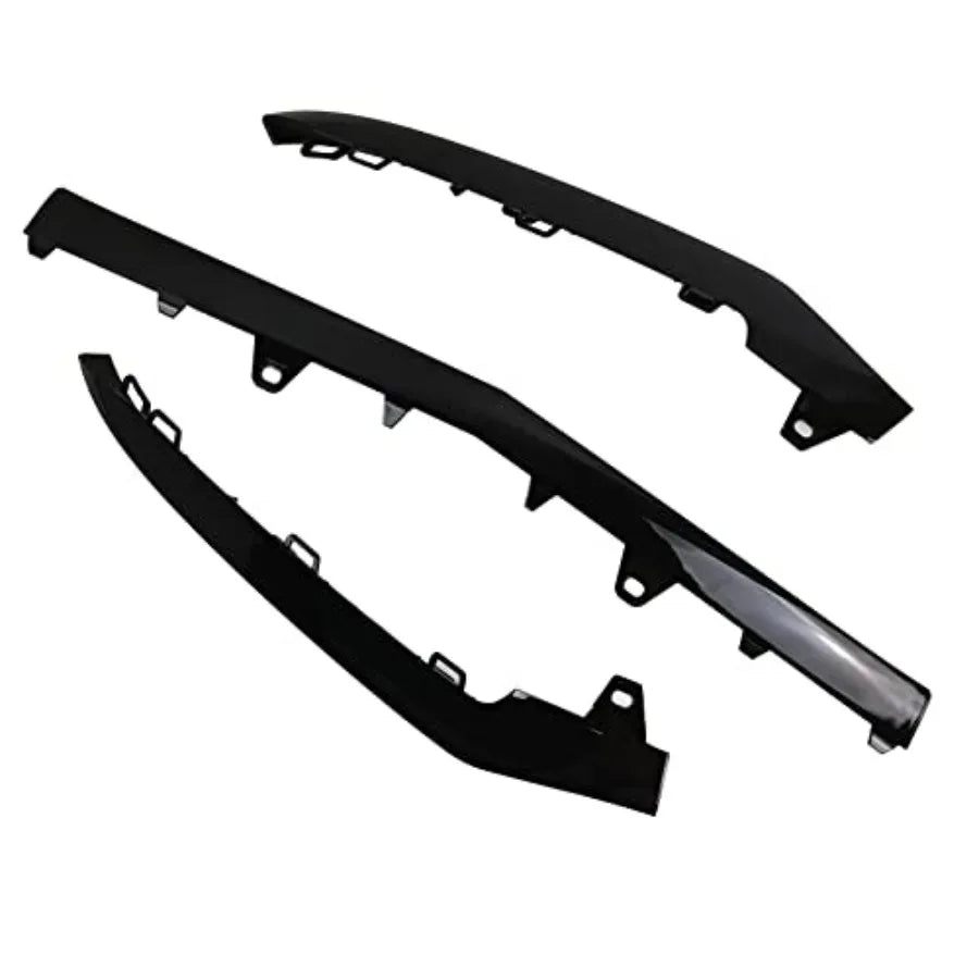 3-Piece Lower Front Grille Trim for Mercedes-Benz E-Class 2014-2016
