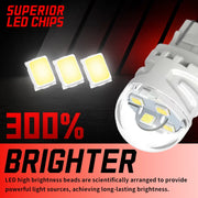 2-Piece 7440 LED Brake/Tail Light Bulb – Yellow/White, 12V