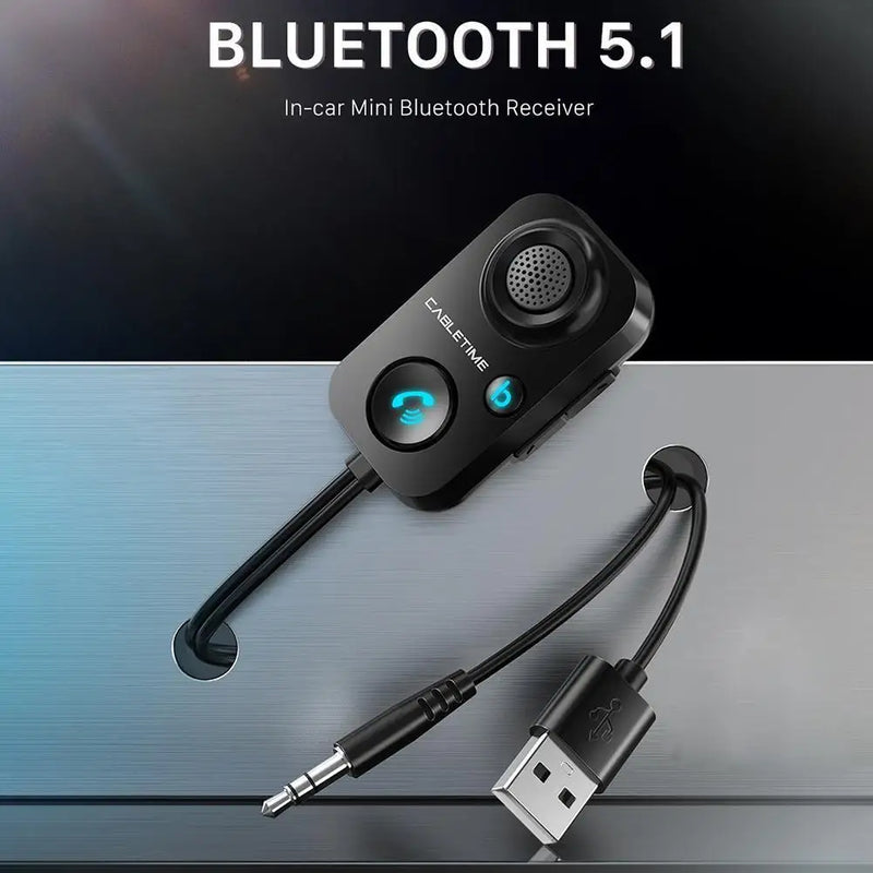 USB Bluetooth and AUX Audio Adapter for Car Stereo Systems