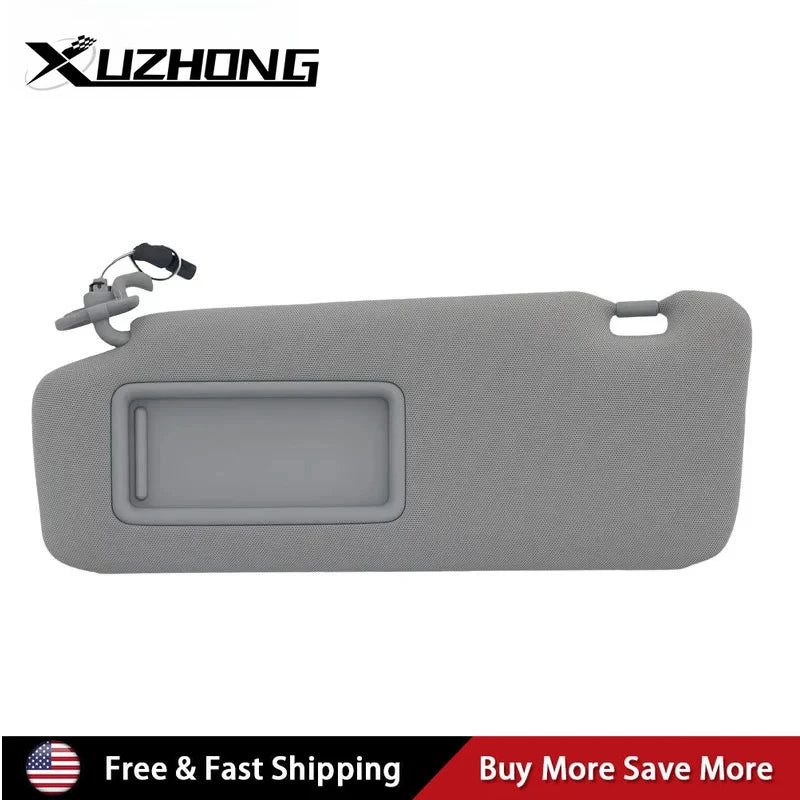 Driver Side Left Gray Sun Visor w/ Lights TDY1-69-320 for Mazda CX-9 2010-2015