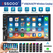7-Inch 2-DIN Wireless CarPlay and Android Auto Car Stereo