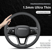 Leather Steering Wheel Cover for Range Rover Port Evoque Velar Defender 90