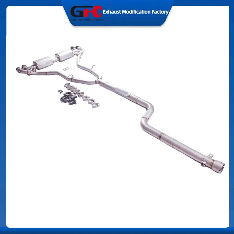 304 Stainless Steel Valved Cat-Back Exhaust System for BMW 525i/530i/540i G30 2.0T/3.0T 2017-2023