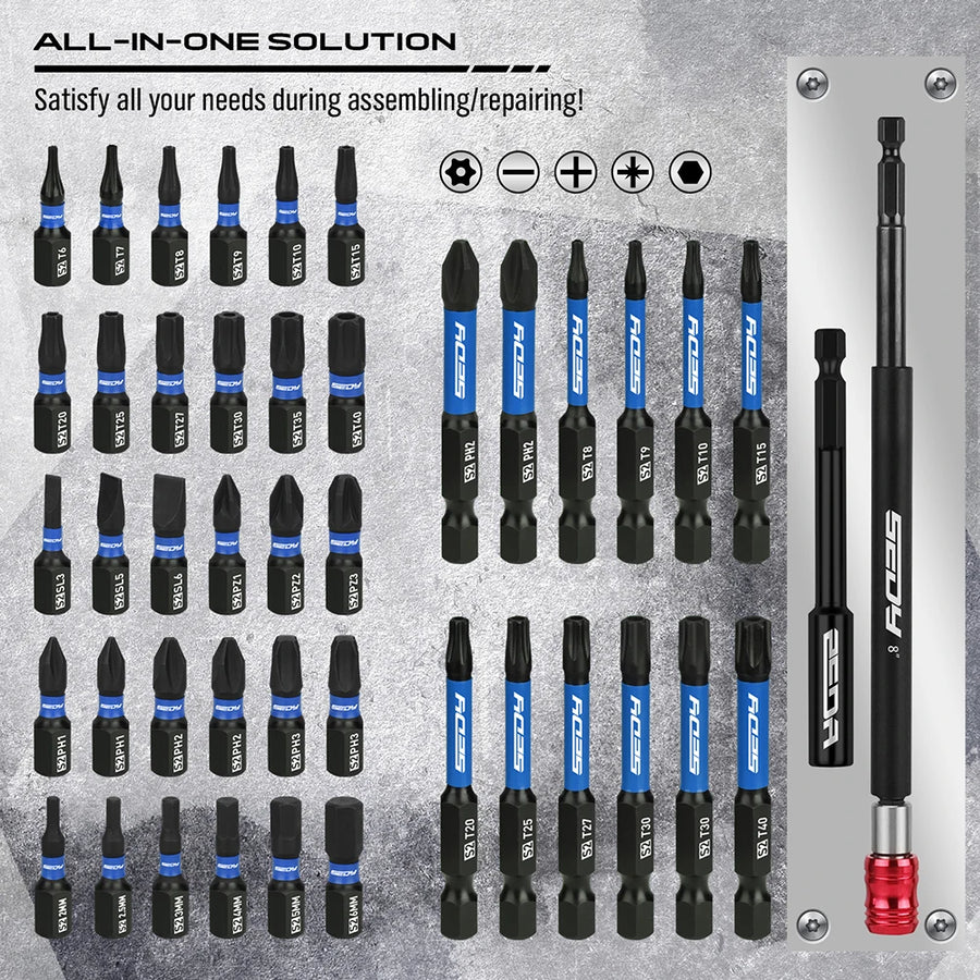 80-Piece Magnetic Nut Driver, Socket Adapter and Bit Set