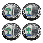 4-Piece 56 mm Wheel Center Cap Emblem Decal Set