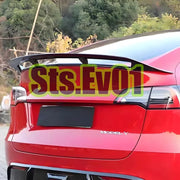 Double-Deck Gloss Black Trunk Spoiler for 2020–2024 Tesla Model Y