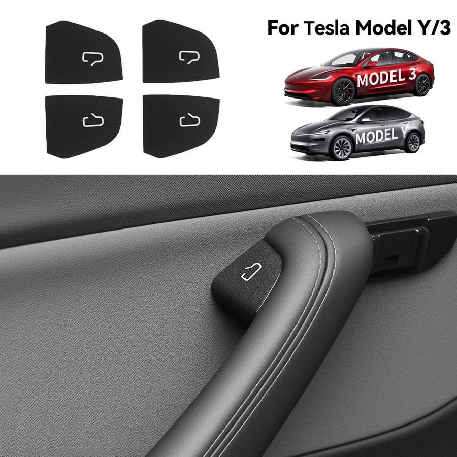 Interior Door and Window Button Sticker Set for Tesla Model 3/Y