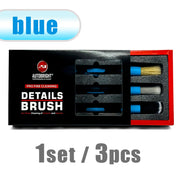 3-Piece Detailing Brush Set for Vents, Trim & Wheels