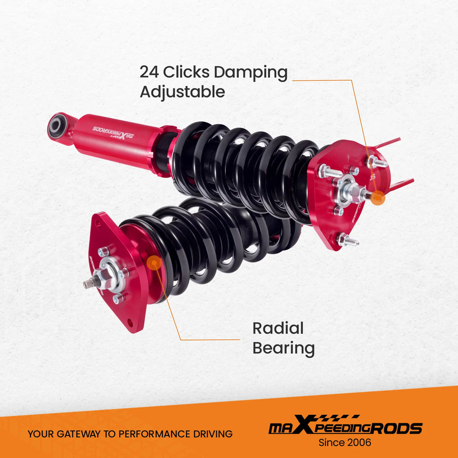 Coilover 24 Way Damper Adjustable Suspension Fit Infiniti Rwd 2008-2015 09+