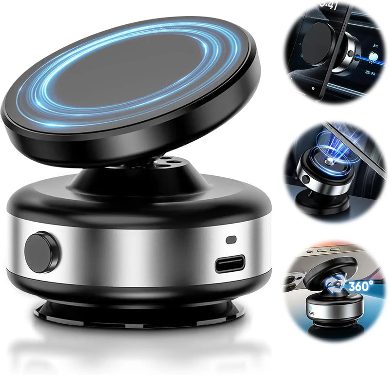 Magnetic Dashboard/Windshield Phone Mount with 360° Rotation