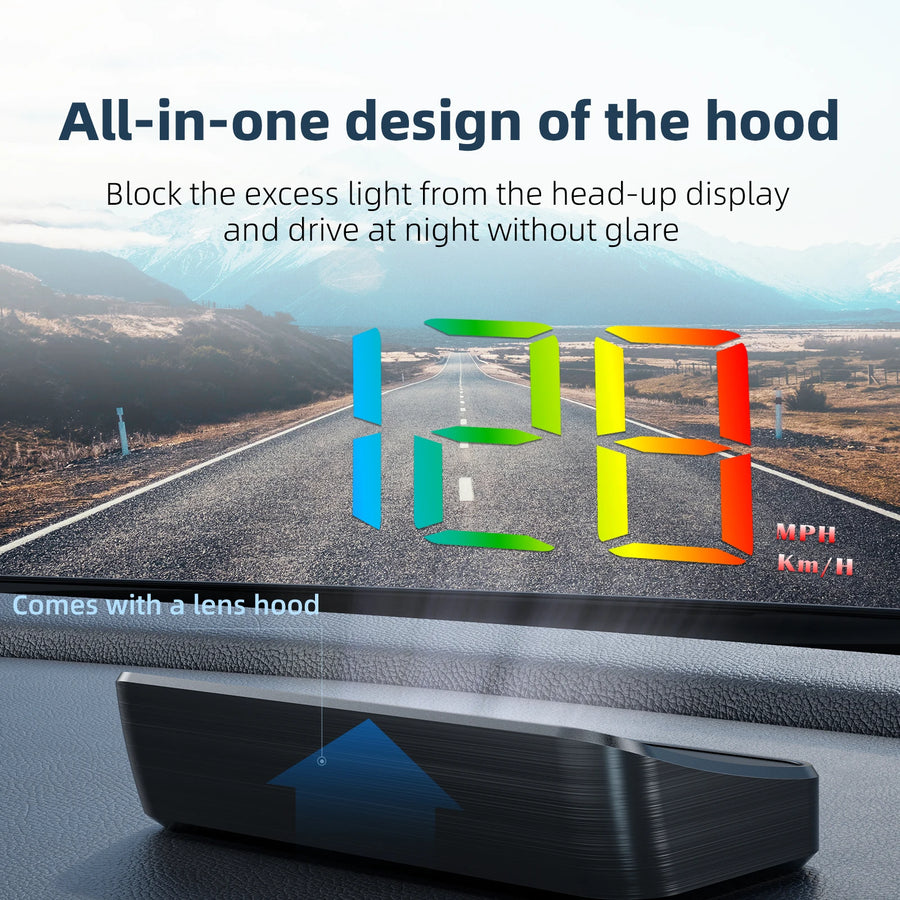 M4 OBD2 Head-Up Display with Speed and RPM Alerts