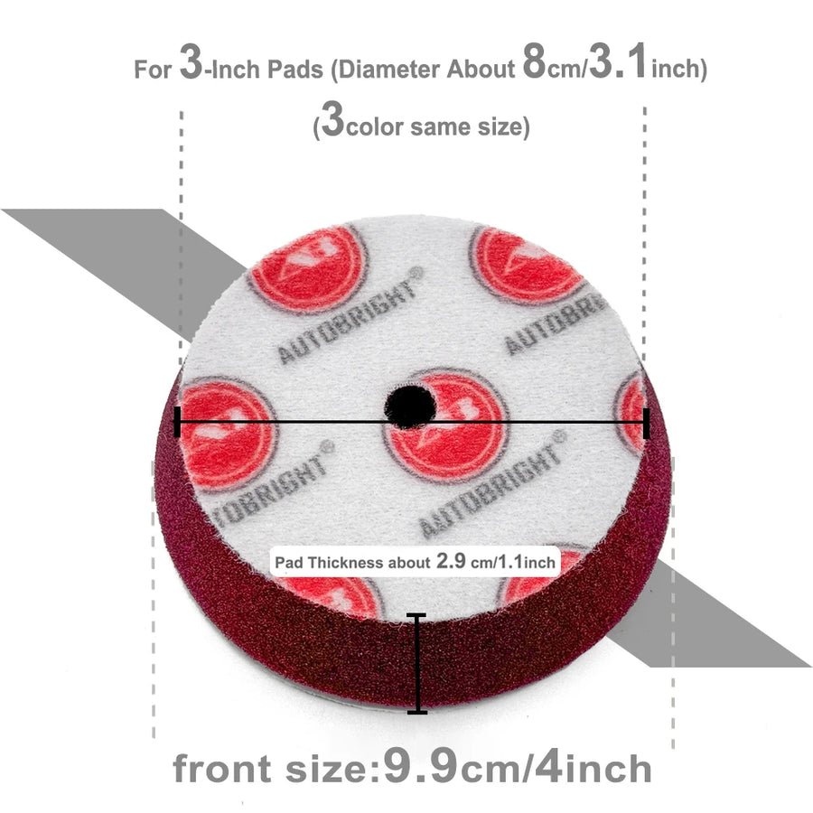 Foam Polishing Pads for 3-Inch Plates - Multi-Firmness