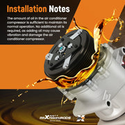 A/C Compressor Assembly for Honda Civic 1.7L 2002-2005, 6-Groove