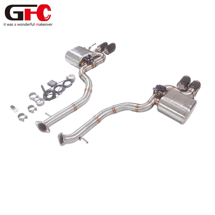 304 Stainless Steel Valved Cat-Back Exhaust System for Lexus IS 350