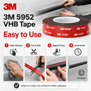 3M 5952 VHB Double-Sided Foam Tape – 1.1 mm