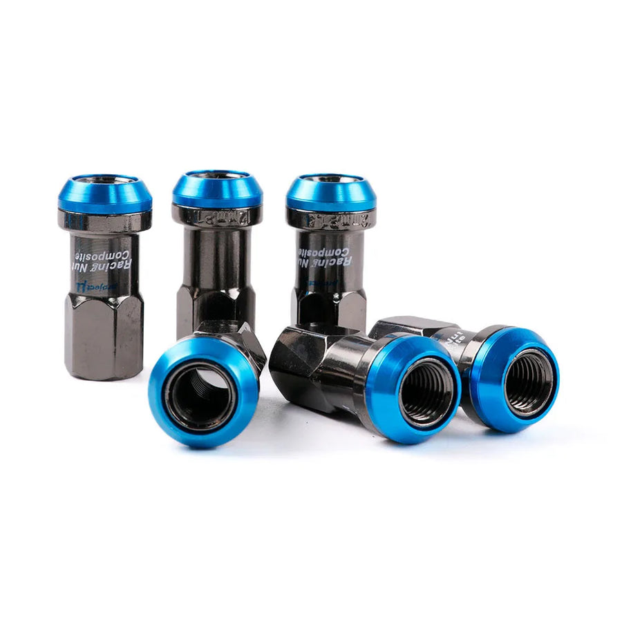 20-Piece Steel Racing Wheel Lug Nut Set – M12x1.25 or M12x1.5