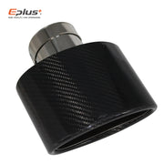 Universal Angled Oval Carbon-Fiber & Stainless Steel Exhaust Tip