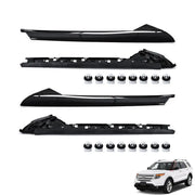 4-Piece for 11-19 Ford Explorer Left Right Side Windshield A-Pillar Molding Trim