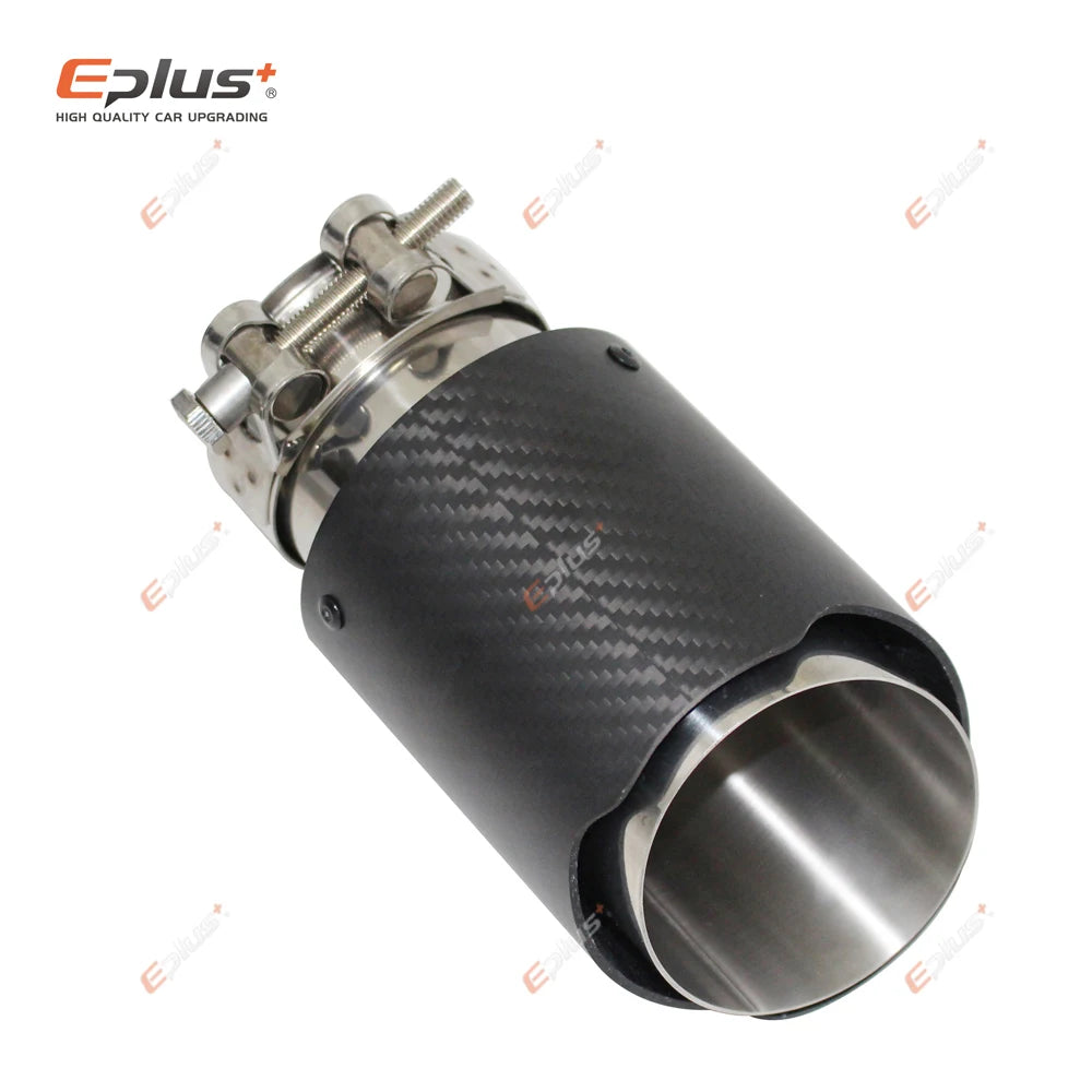 Universal Carbon-Fiber & Stainless Steel Exhaust Tip