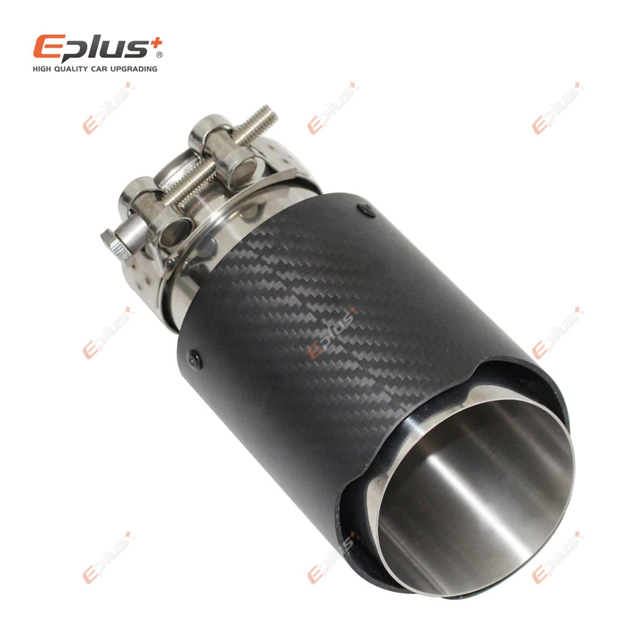Universal Carbon-Fiber & Stainless Steel Exhaust Tip