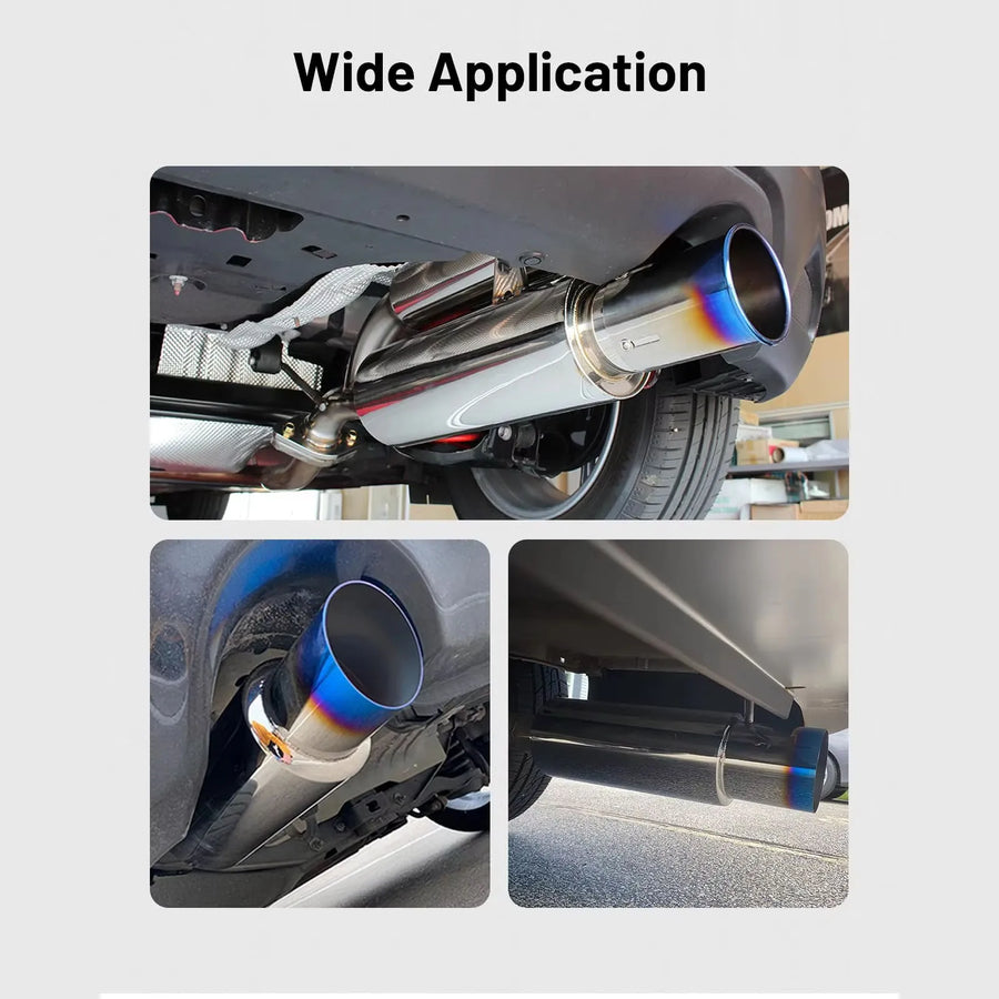 Universal Stainless Steel Universal Exhaust Muffler – 63.5MM