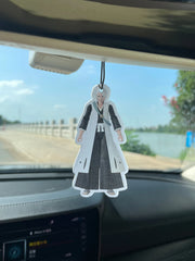 Toshiro Hitsugaya Bleach Anime Figure‑Style Hanging Car Air Freshener
