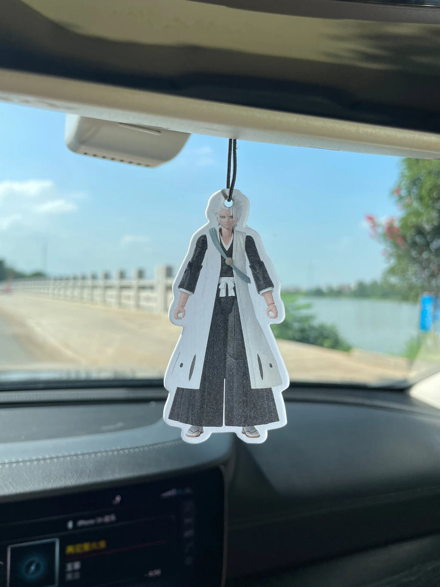 Toshiro Hitsugaya Bleach Anime Figure‑Style Hanging Car Air Freshener