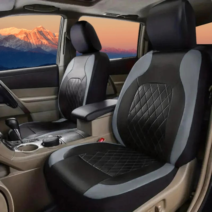 9-Piece Universal Car Seat Cover Set – Multiple Black Designs